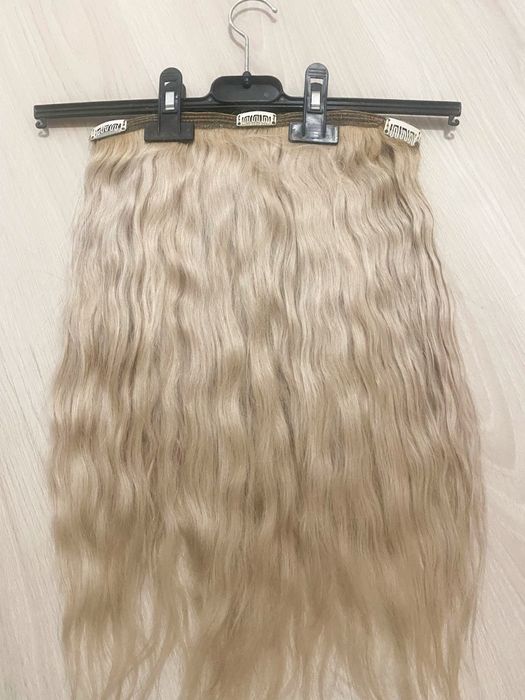 100% Естествена руса коса на треси без никакви примеси