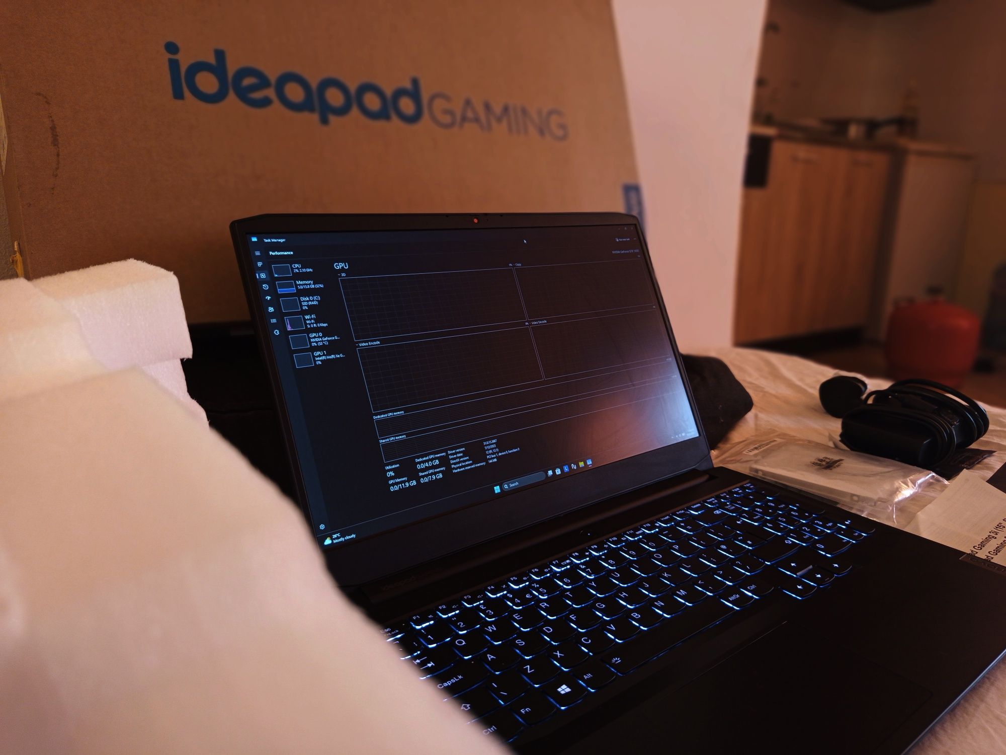 Idea Pad 3 Gaming страшно запазен