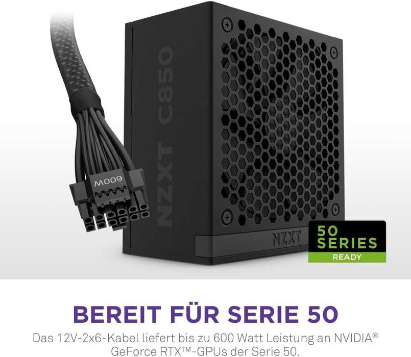 Sursă PC NZXT C850 Gold ATX 3.1, 850W Modulara, 2 ani garanție