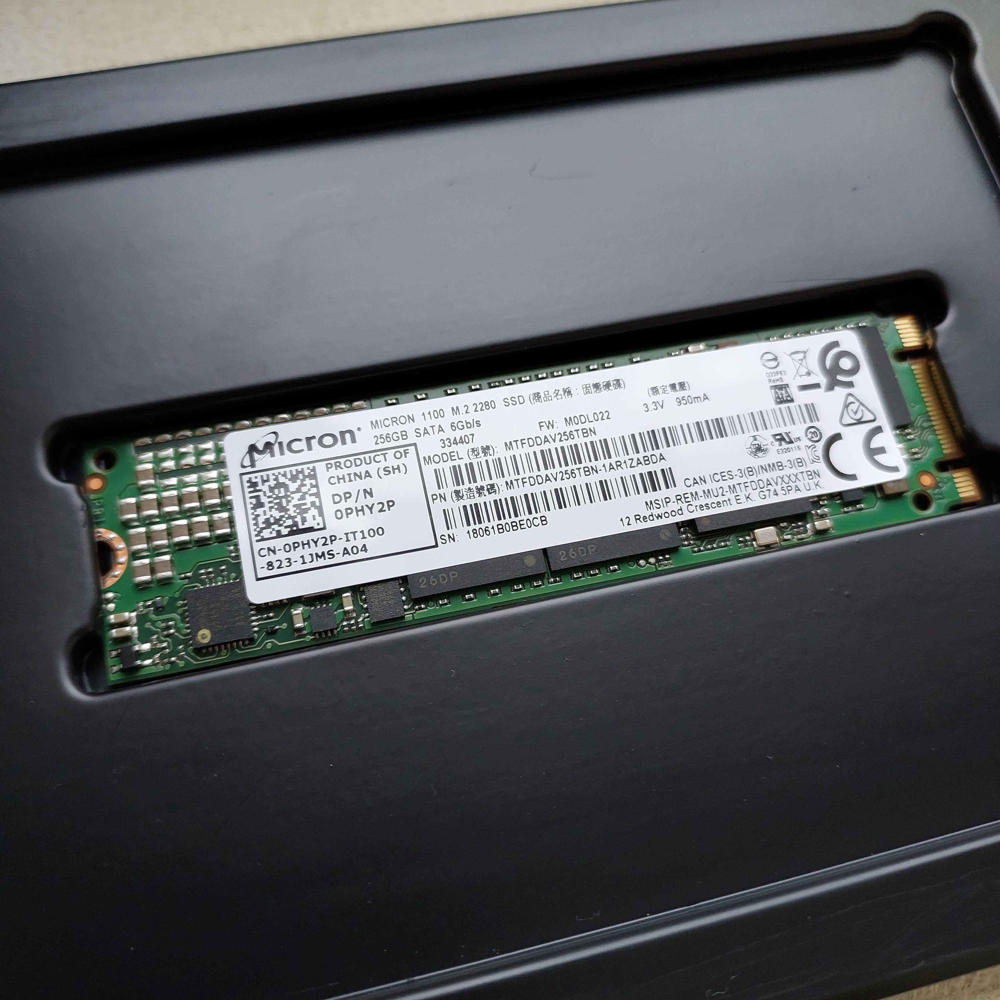 SSD M2 256 GB Micron SATA-III