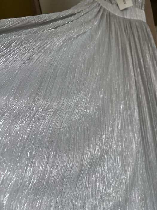 Rochie argintie lunga XS