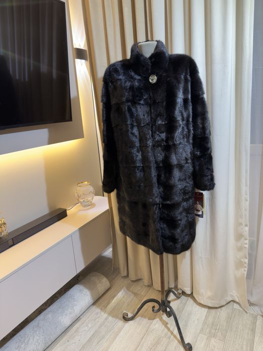 Норковая шуба поперечка трансформер  50-52 р