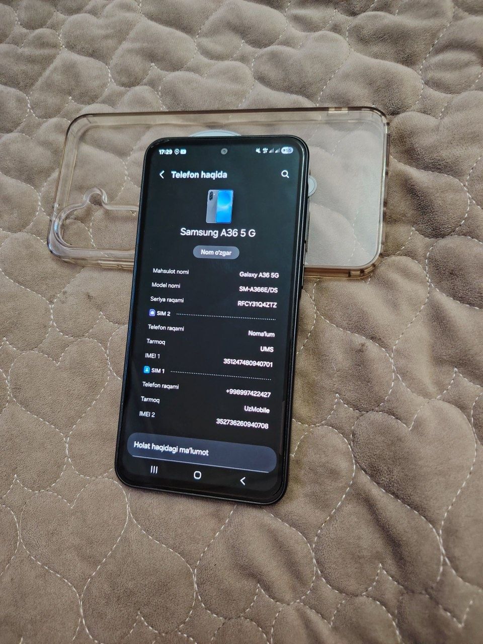 Samsung A 36  5G yangi