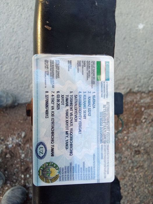 Kamaz sotiladi narxi 8.500 kelishadigan joyi bor