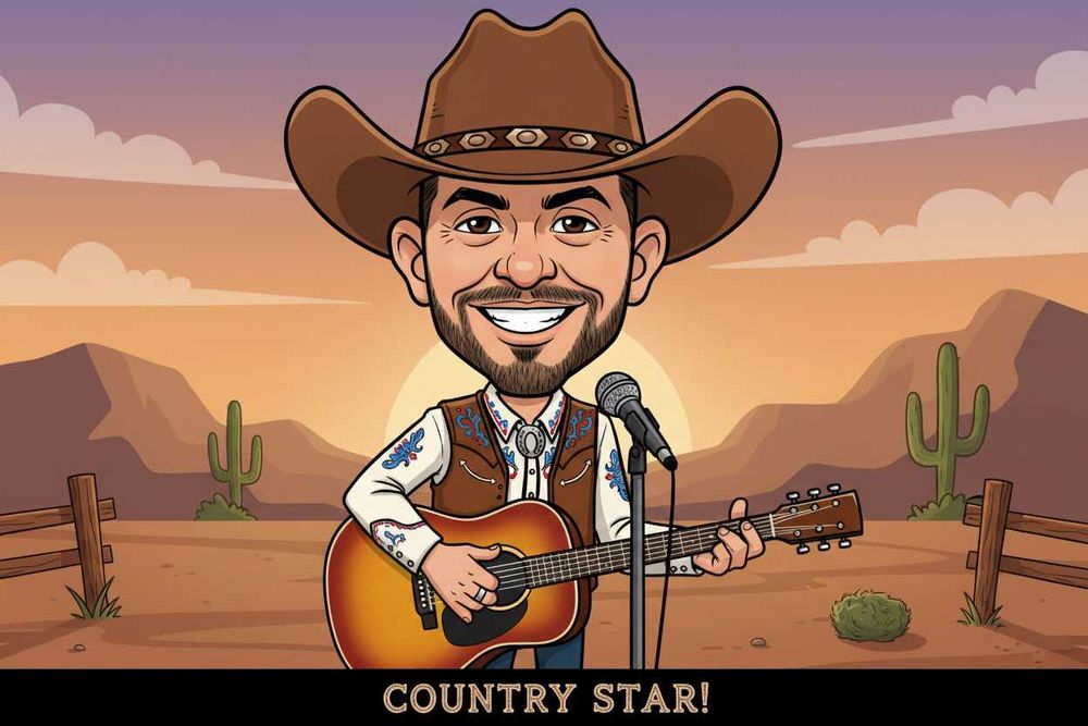 Карикатура по снимка - дигитална или принт/всякакъв стил