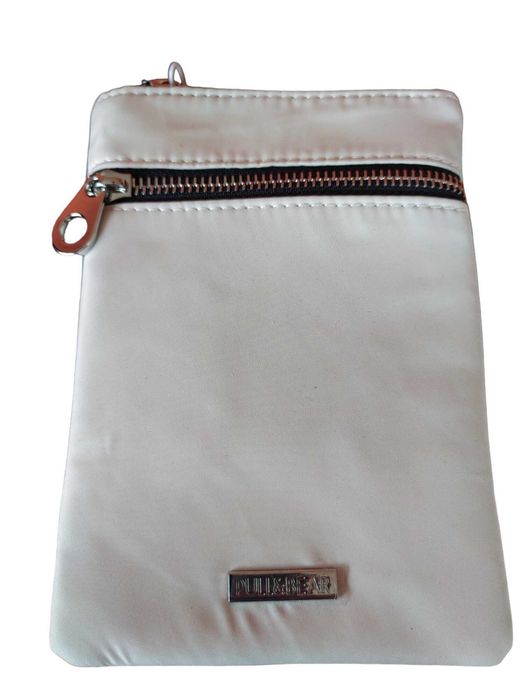 Дамска чанта за телефон с две отделения Pull&Bear, 17.5x13 см, Бежова