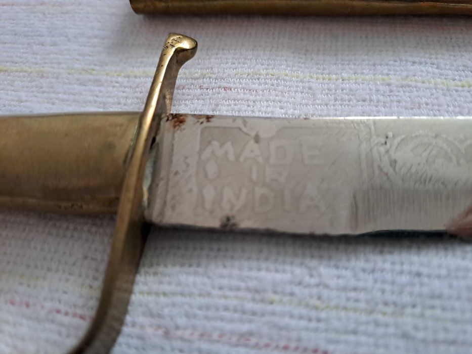 maceta cutit pumnal african alama piele 22 - 30 cm