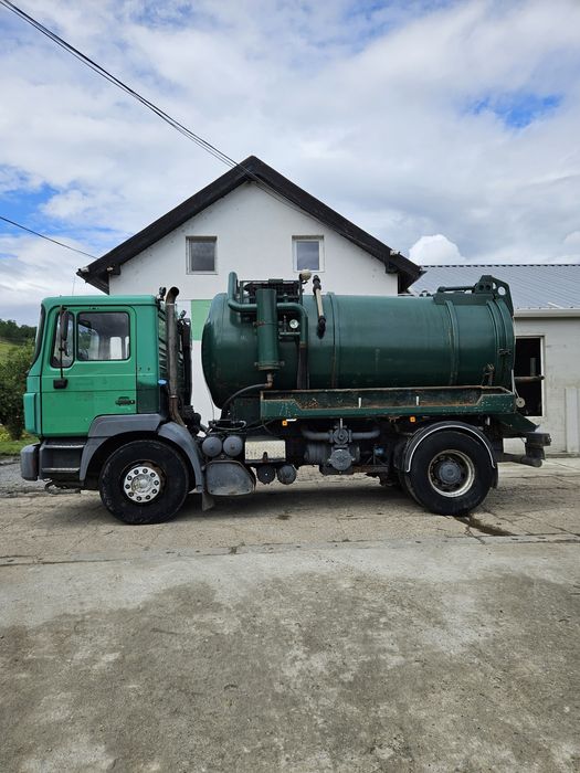 Vidanja/cisterna cu umplere/împrăștiere apa  Man 19.343 Demag