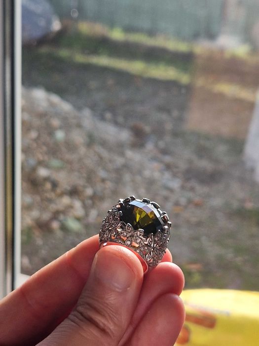 Inel vintage din argint 925, lucrat artistic