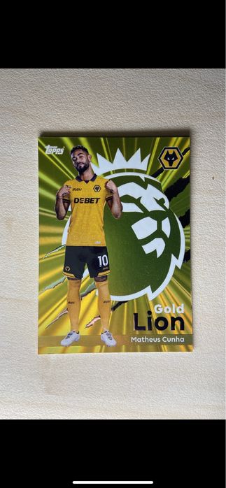 Topps Premier League: Gold Lion Matheus Cunha