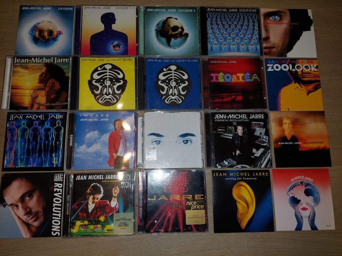 Cd-uri originale Jean Michel Jarre , Vangelis , Mike Oldfield , Shamal