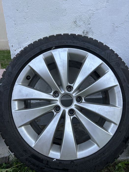 Jante Volkswagen R17 5x112 + anvelope iarnă