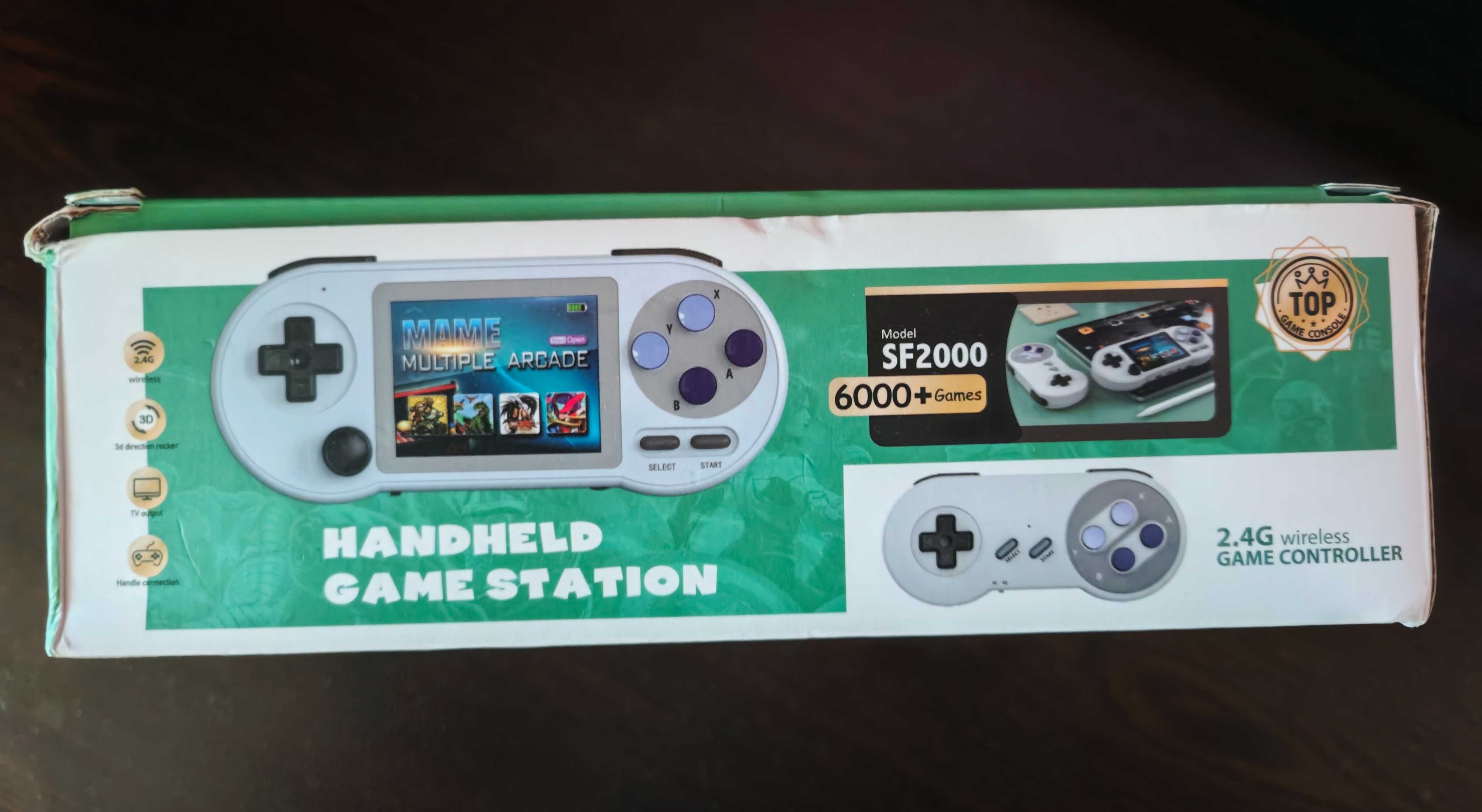 Преносима игрова конзола SF2000, 2 джойстика 3.0 инч TV out, 6000+игри