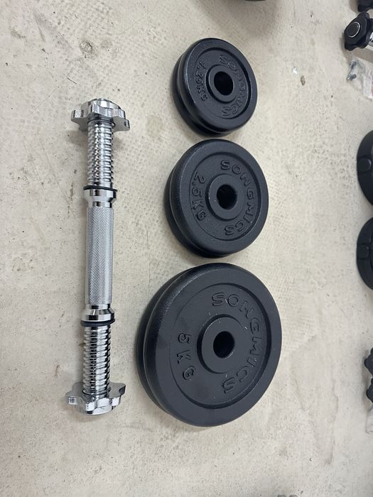 Дъмбели, дъмбели с приставки за лост, пудовка