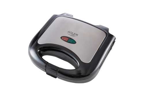 Sandwich Maker Adler AD 3015, 850W, Placi antiaderente