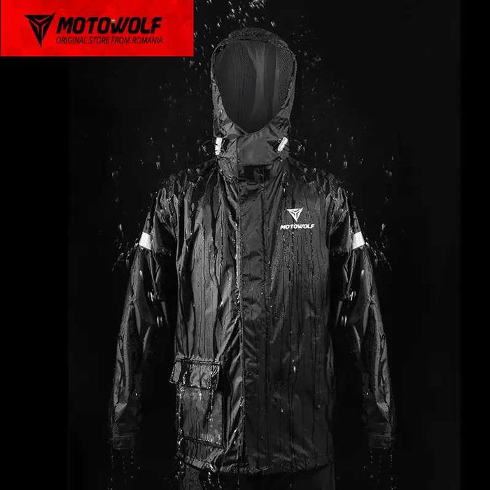 Echipament Moto Impermeabil Motowolf Unisex Geaca si Pantaloni