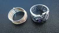 Стари сребърни неупотребявани интересни бутикови пръстени