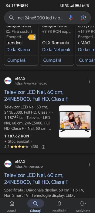 Televizor -Monitor full HD Nei 24ne5000 (60 cm)
