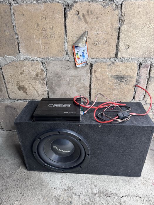 Pachet subwoofer Pioneer  statie bmw e46 cabrio