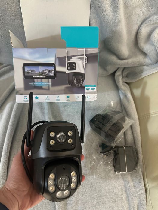 Camera video WI FI noua rotativa, dubla