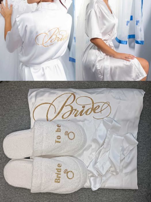 Халат и пантофи Bride/Булка