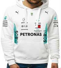 Hanorac fan FORMULA 1 Mercedes AMG f1 Lewis Hamilton IDEE CADOU alb