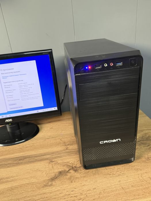 Компьютер для работы,учебы core i3 / ssd / озу 8гб с монитором