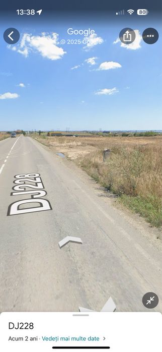 Teren 5000 mp cu deschidere de 60m la DJ zona Hanul Kartali