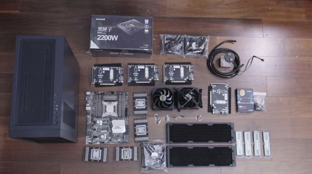 Server AI GPU 4× NVIDIA V100 32GB - 128GB VRAM NVLink Deep Learning