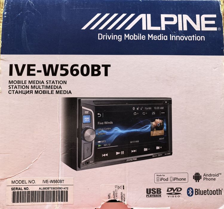 DVD auto Alpine IVE-W560BT