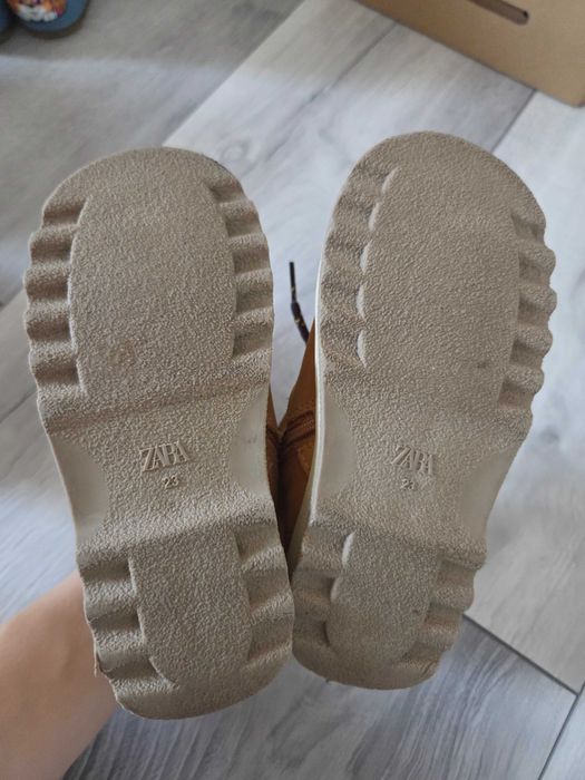 Ghete Zara din piele masura 23 unisex²