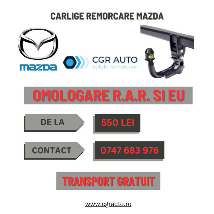 Carlige remorcare Mazda - 5 Ani Garantie