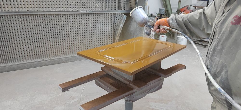 Покраска мдф чпон фасады