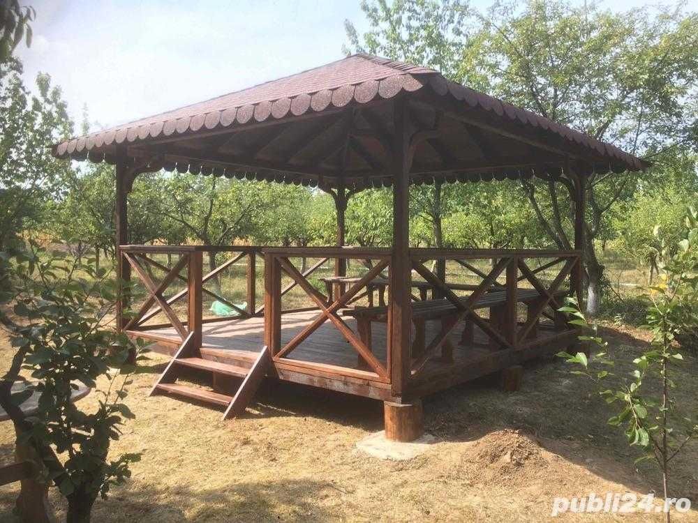 Construiesc garduri, case, foișoare, balustrade, mobilier lemn masiv