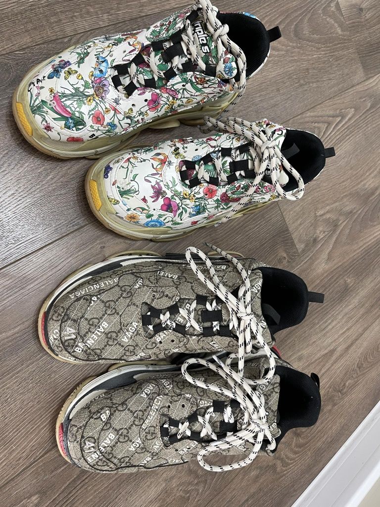 Продавам мъжки и женски кецове Gucci Balenciaga