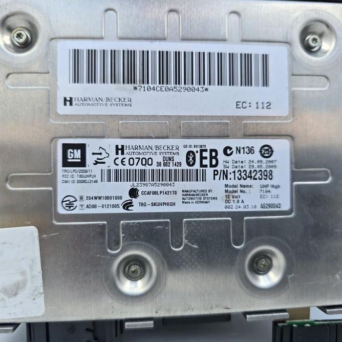 Modul bluetooth telefon Opel Meriva B