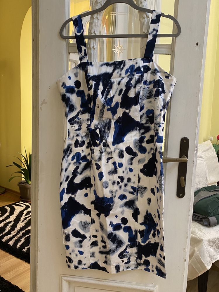 Rochie cu bretele animal print RoccoBarocco marimea 50