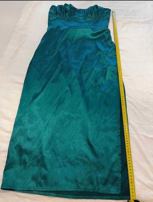 Rochie de seară/ocazie satin verde