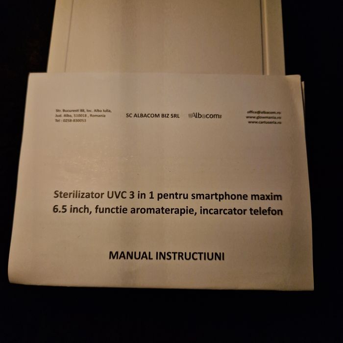 Sterilizator pe marime univerala de telefon
