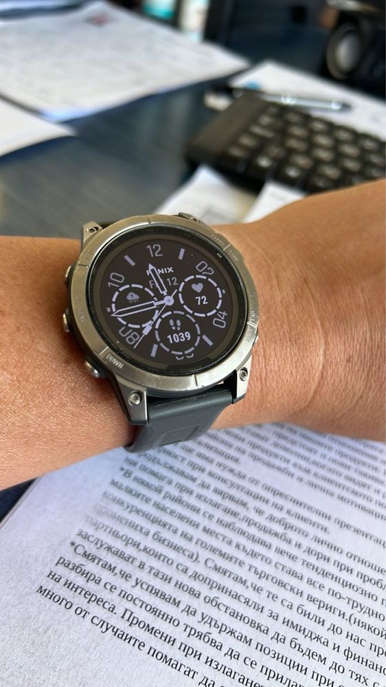 Garmin Fenix 7 Titanium Saphir Solar