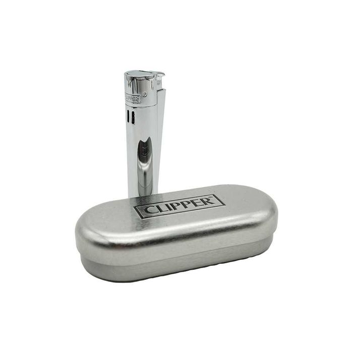 Зажигалка Clipper Metal Silver Jet Flame