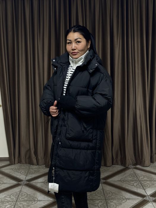 Новый зимний пуховик L / XL тёплый, лёгкий, доставка по Казахстану