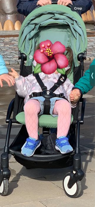 Carucior 2 in 1 Babyzen Yoyo 2, cadru negru stare Foarte Buna