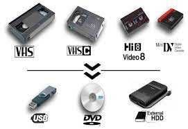Transfer casete video VHS, miniDv, Digita8, Hi8, 8mm, VHS-C.