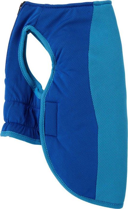 Предпазен и охлаждащ елек за кучета, син, размер S/M