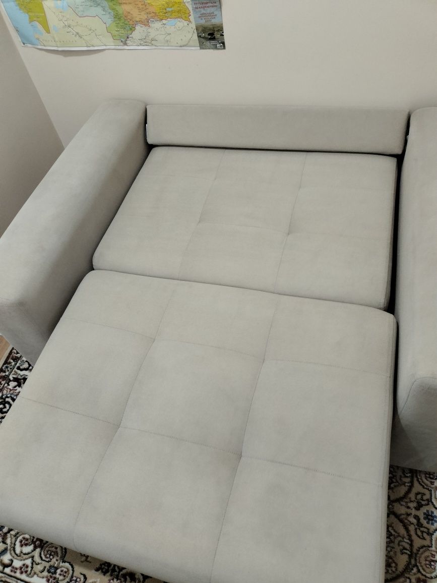 Мягкая мебель, кресло диван с пуфиком