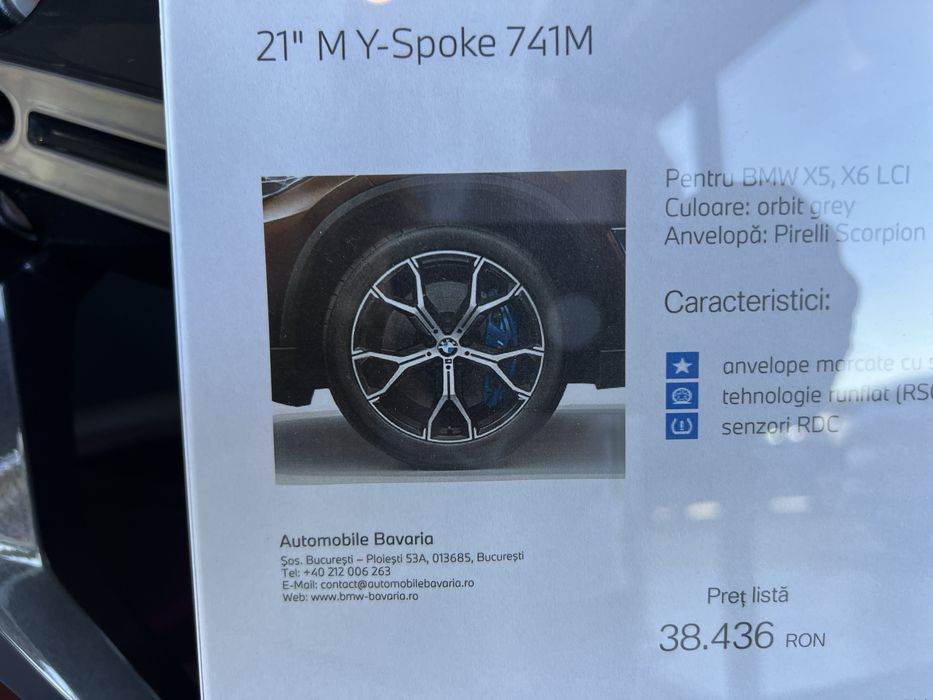 Jante Noi Iarna 2024 Bmw X6 G06 X5 G05 M 315 35 21 & 275 45 21 RFT