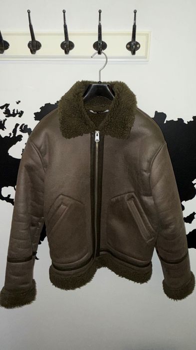 Кожено зимно яке с каракул