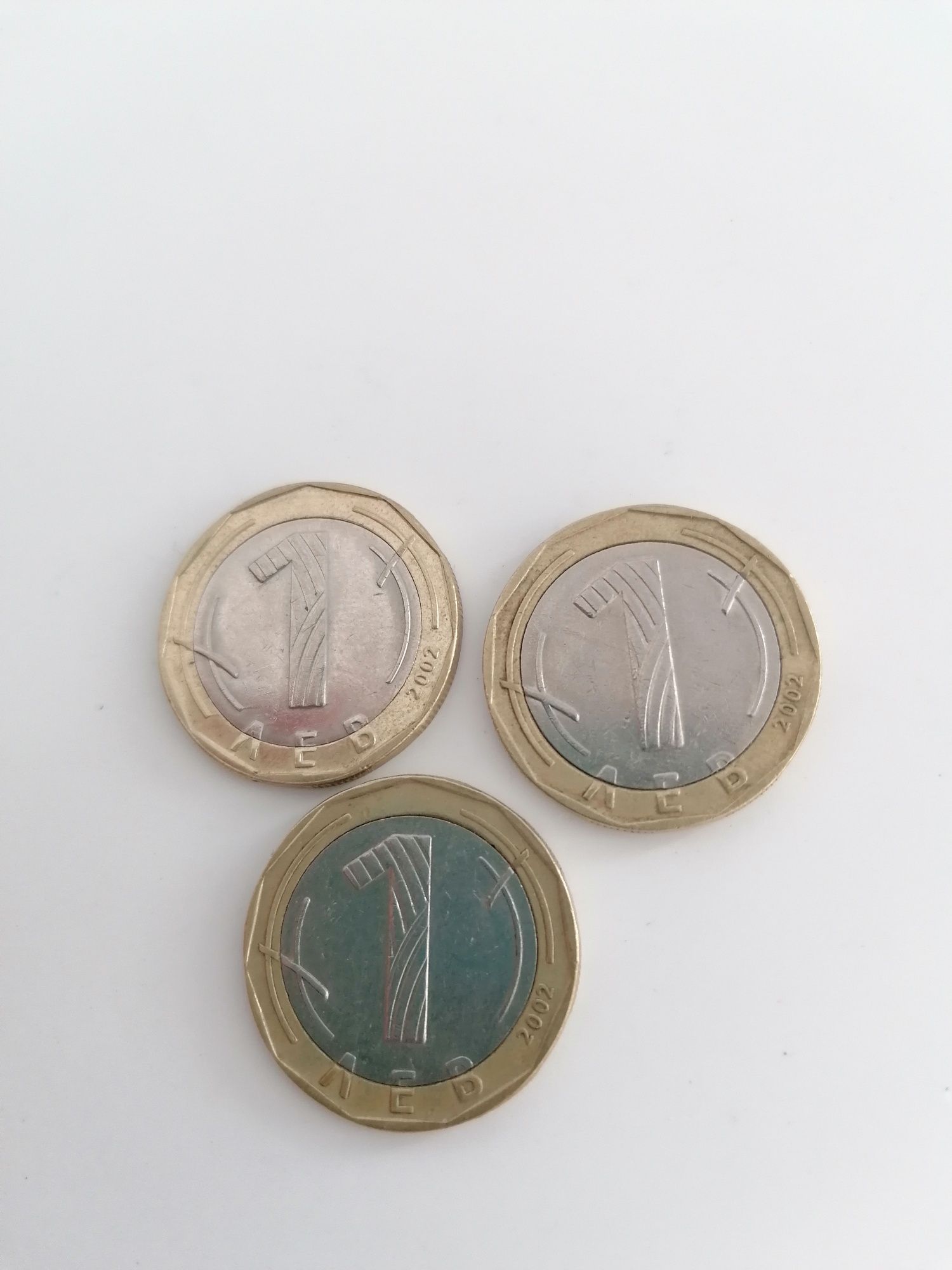 3 Monede rare, leva, din anul 2002