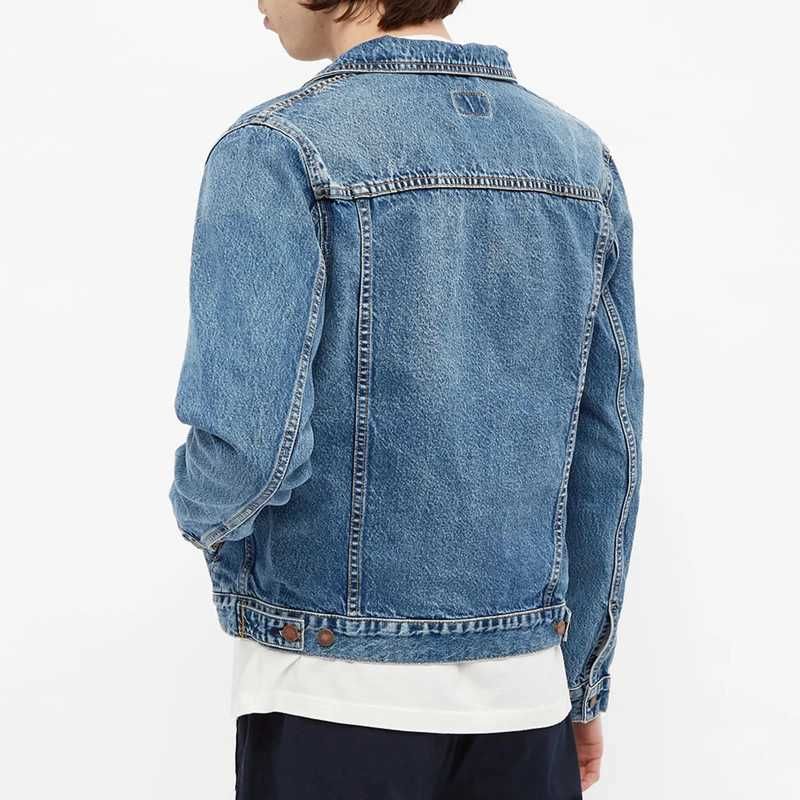 Geaca denim Nudie Jeans Bobby Blue Tribe - TRANSPORT GRATUIT